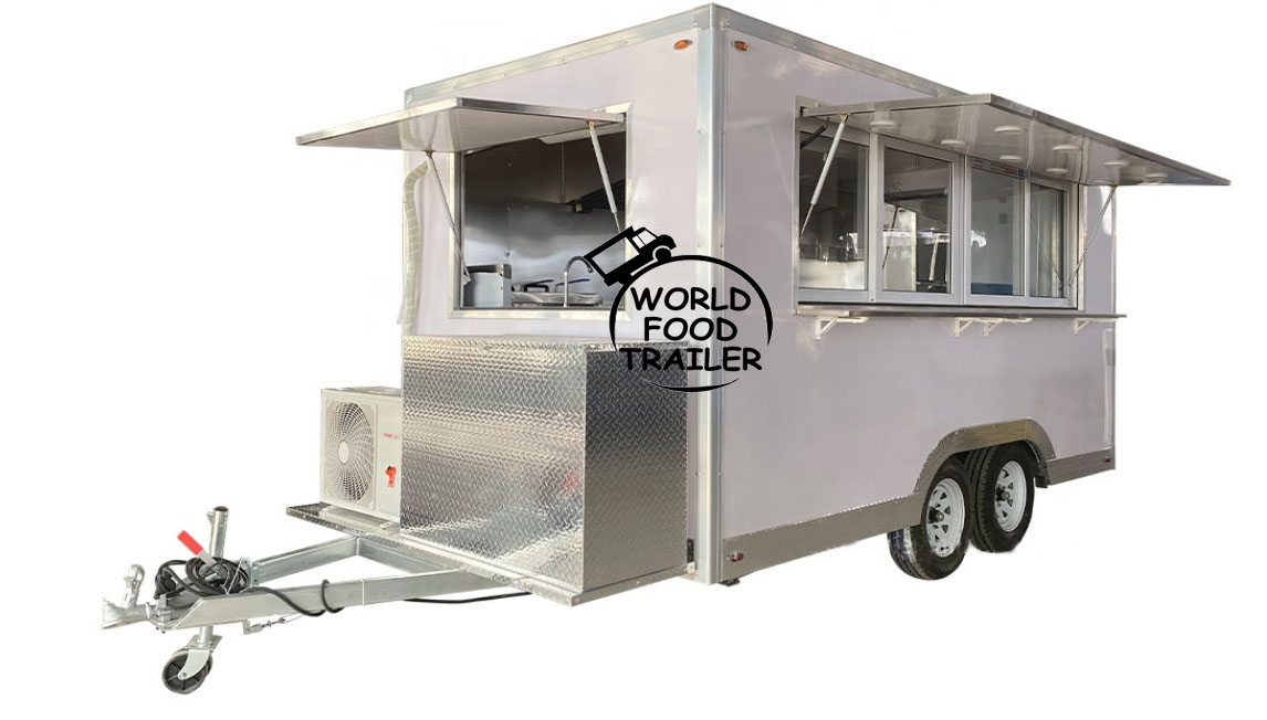 European Standard Square Food Trailer, Food Cart