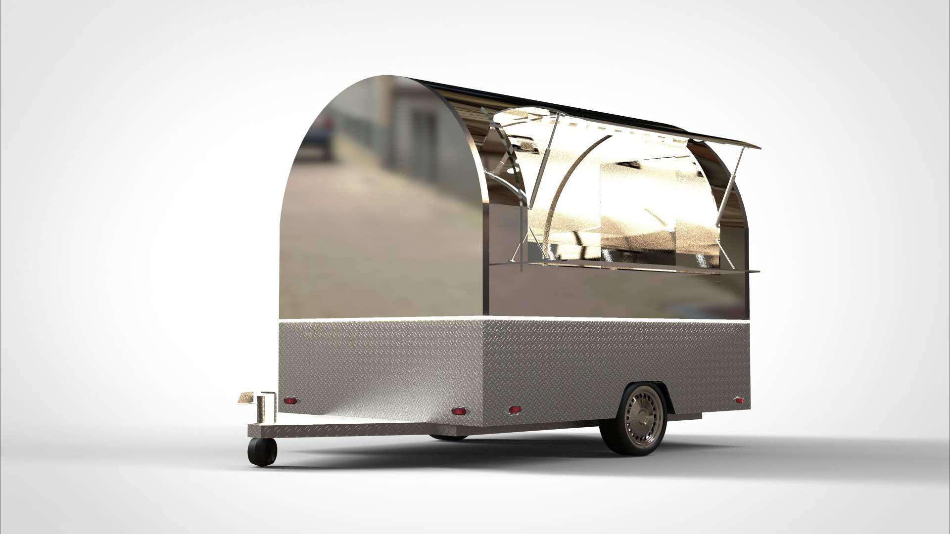 Full Alumunim Round Food Trailers Hot selling from China manufacturer of food trailers