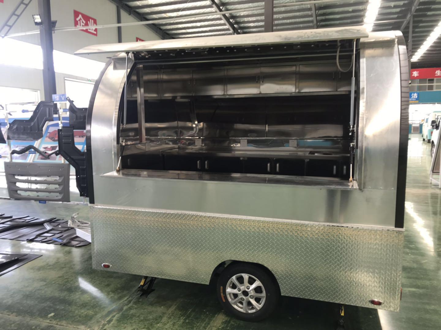 Full Alumunim Round Food Trailers Hot selling from China manufacturer of food trailers