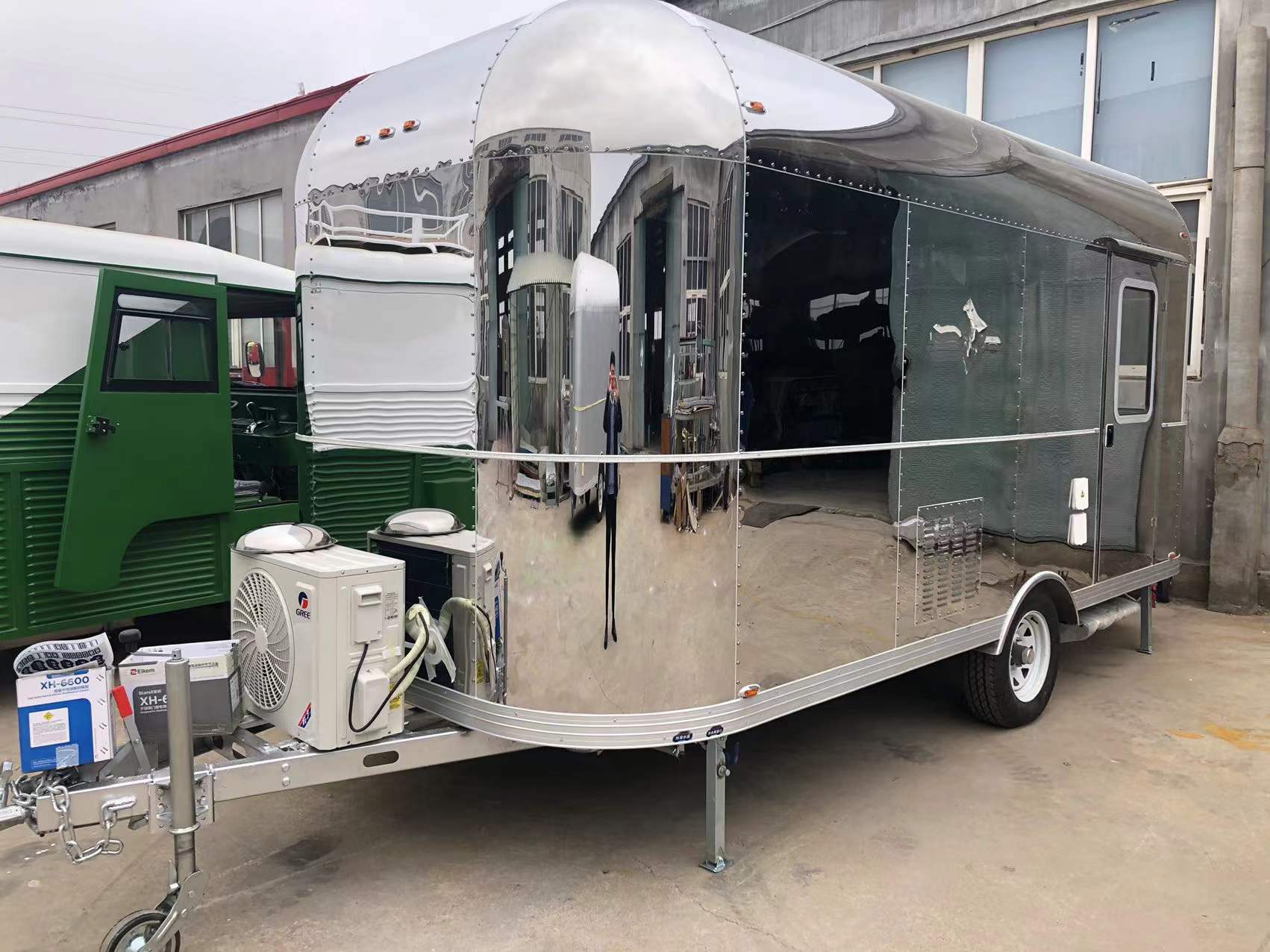 5m Long Stainless Steel 304 Breeze Food Trailer