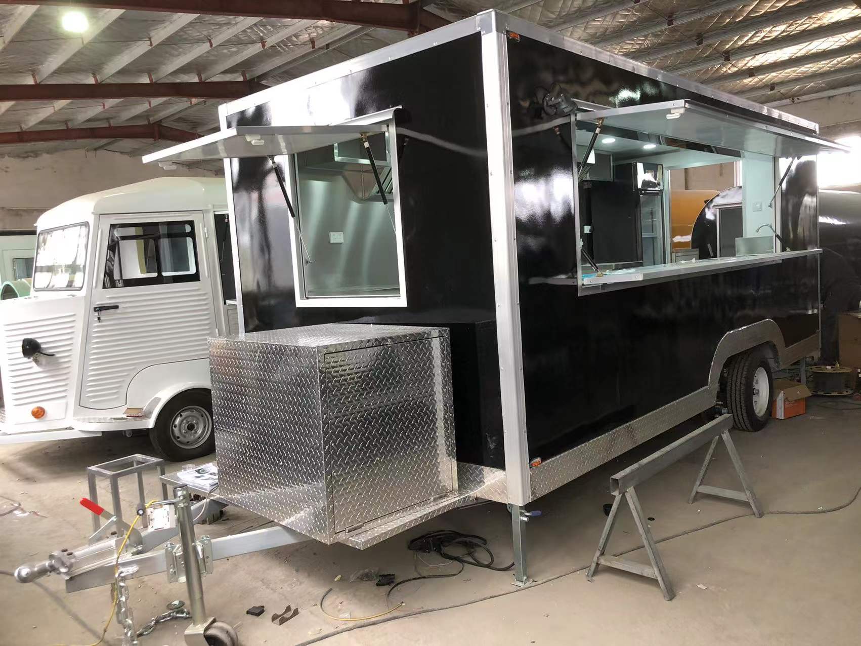 Black Fiber Glass Food trailer