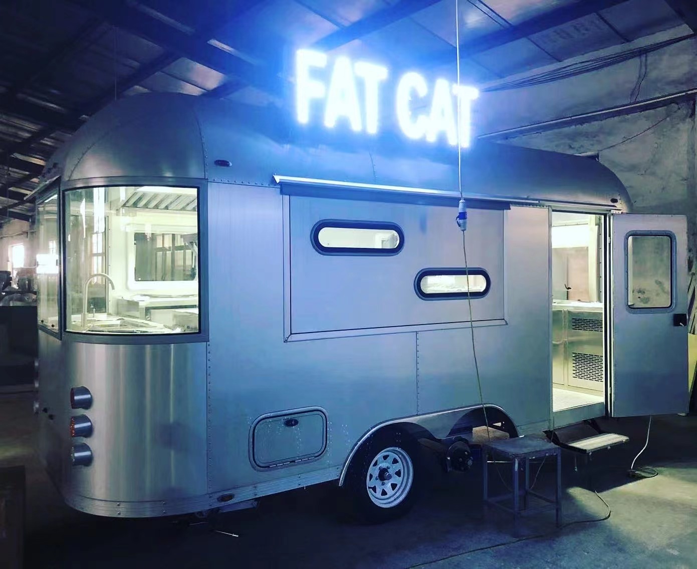 2022 Customized Airstream Food Trailer for Sale, Updated Mobile Food Vehicle