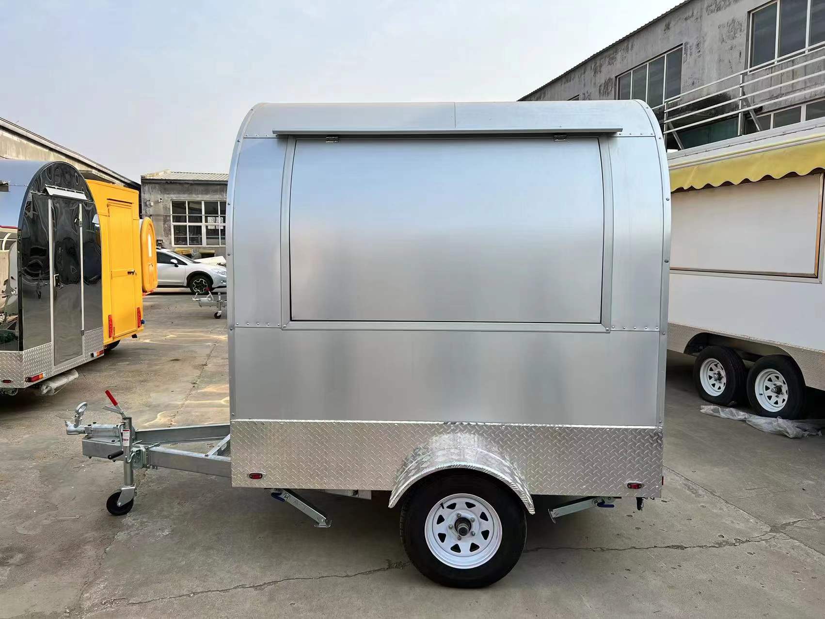 Full Alumunim Round Food Trailers Hot selling from China manufacturer of food trailers