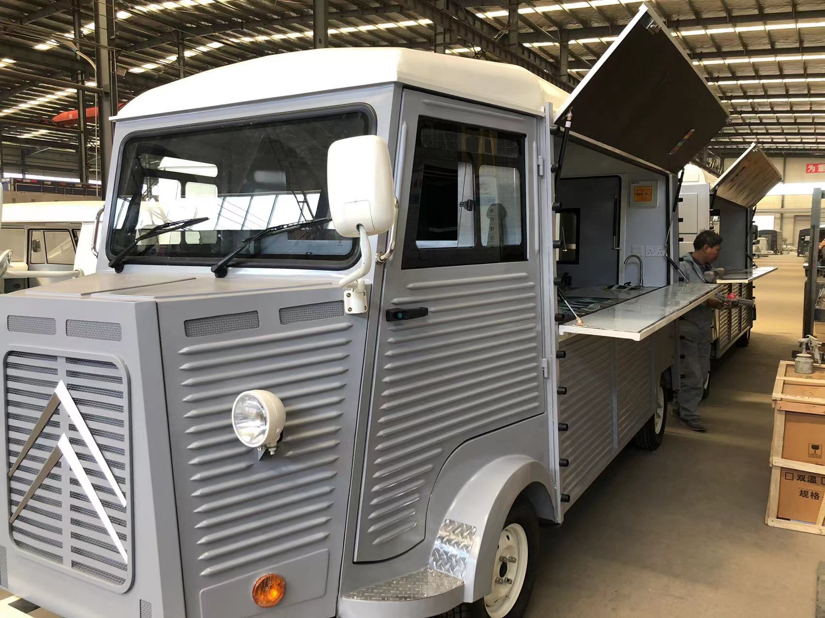  Citroen HY Food Truck, Citroen Hy Electric Truck,electric mobile snack food carts with advertising showing