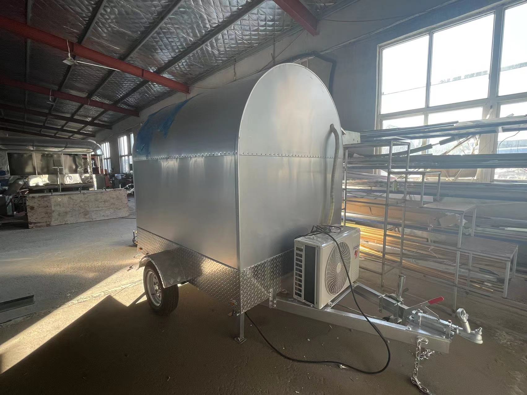 Australia Standard Aluminum Type Round Food Trailer