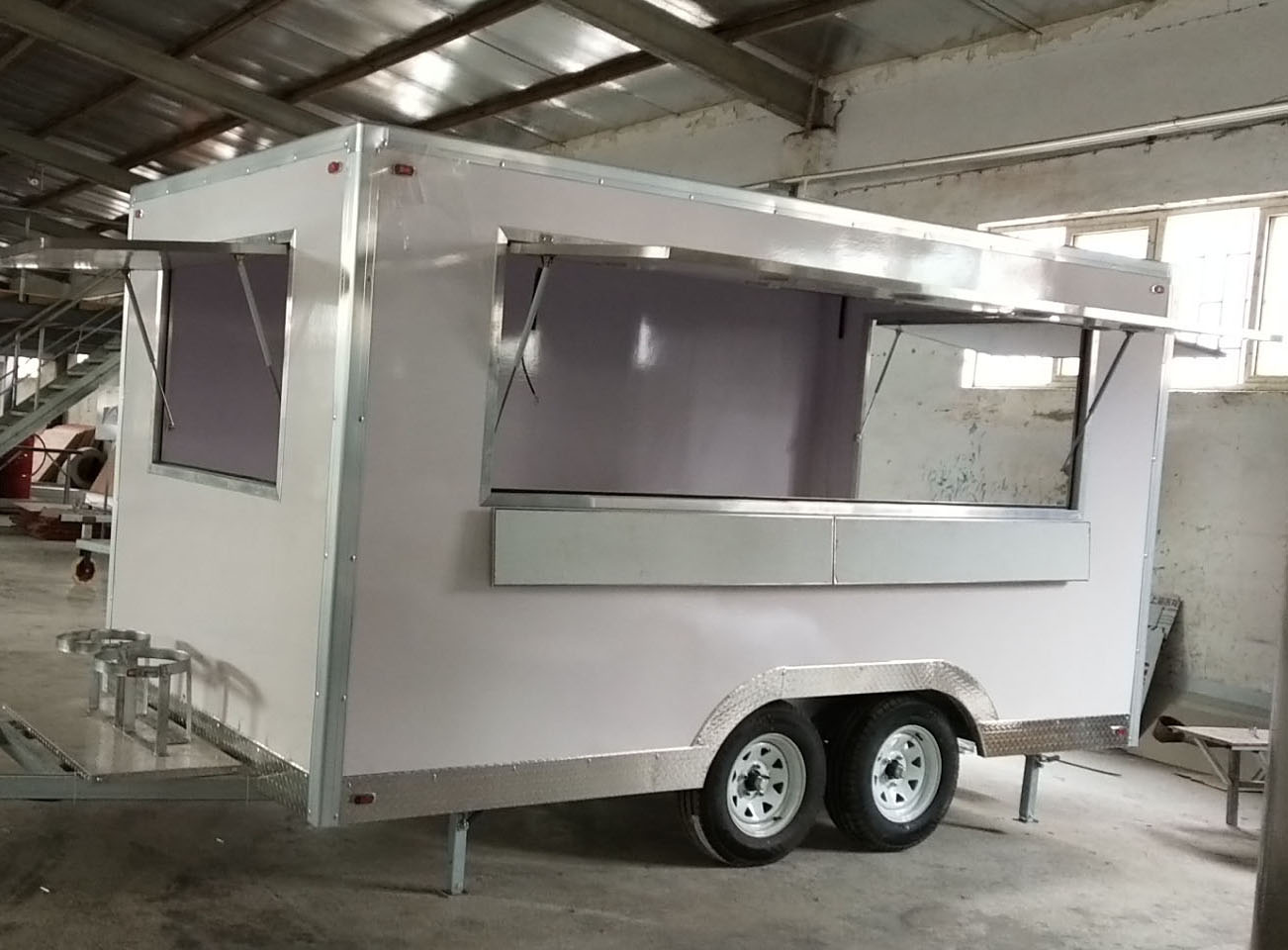 Square Food Trailer