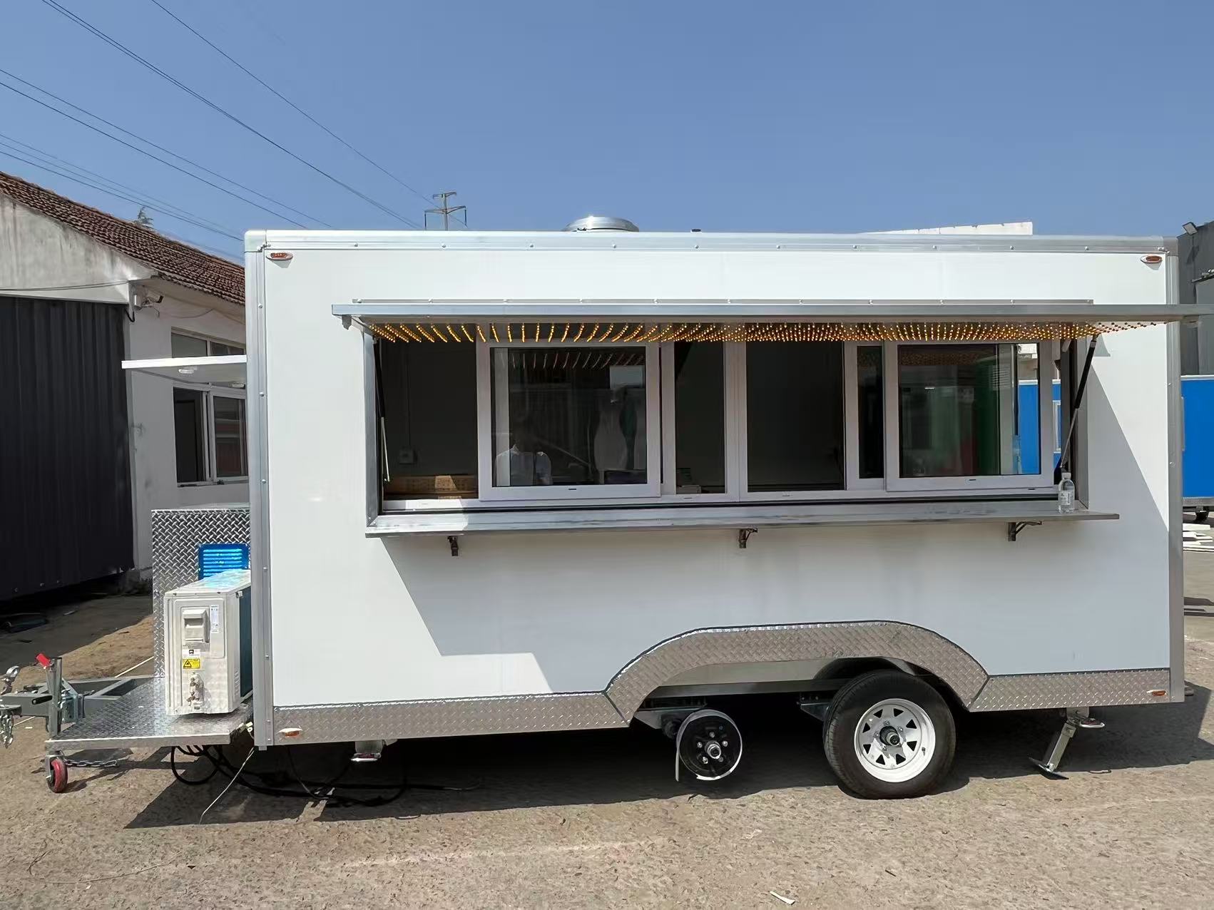 Square Food Trailer