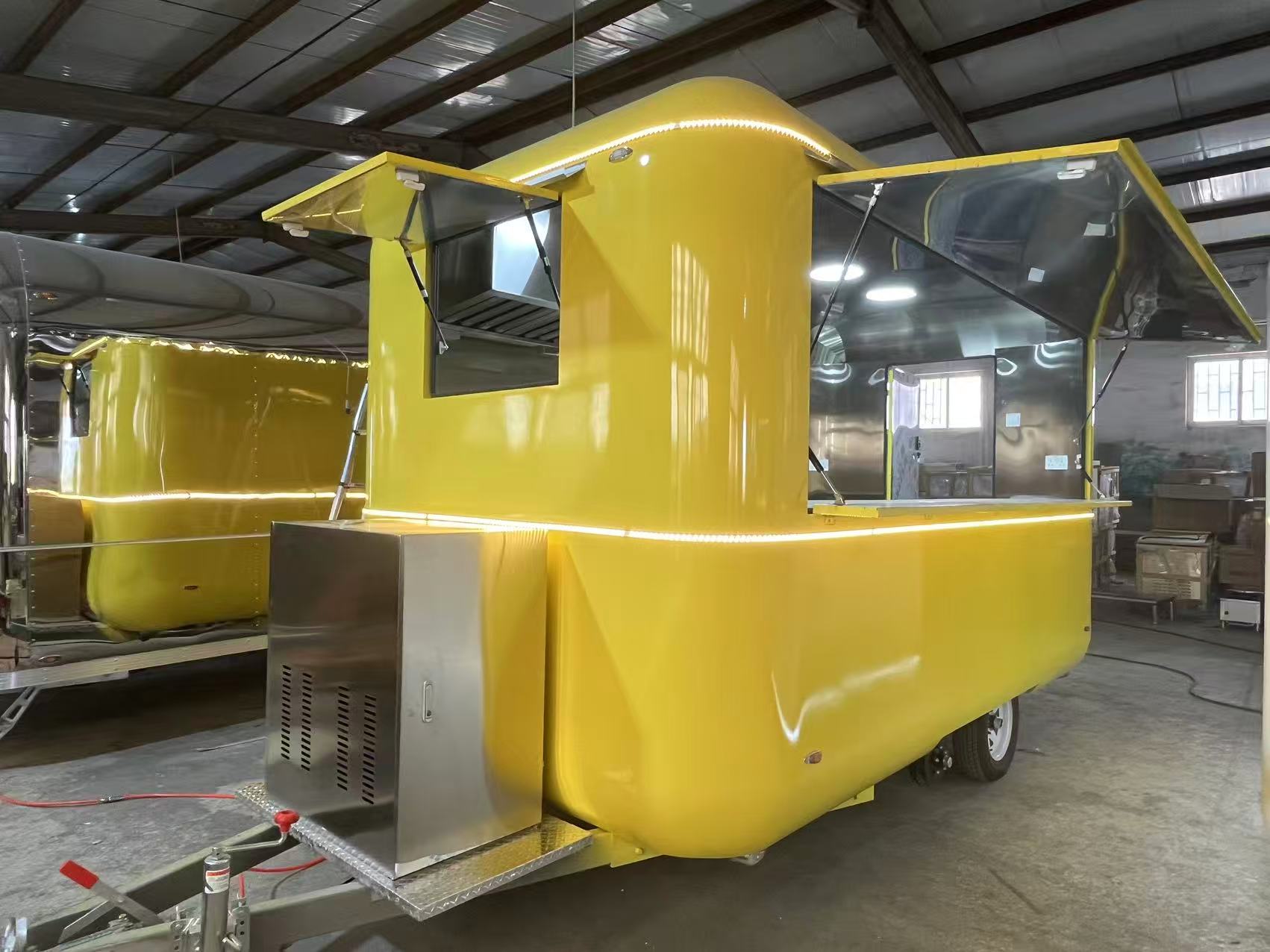 4 meters Long Modern Big Food Trailer