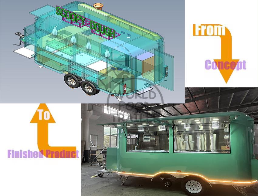 Tiffany Colorful Airstream Food Trailer